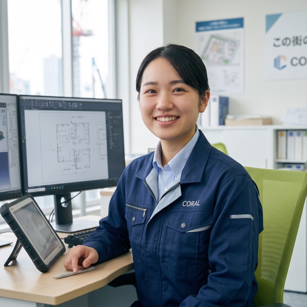 CORAL建設 社員インタビュー｜CADオペレーター・入社2年目 M.Sさん