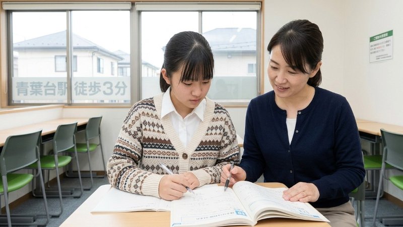定期テスト前の個別指導の様子