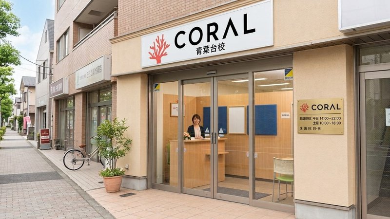 CORAL School 青葉台校の入口