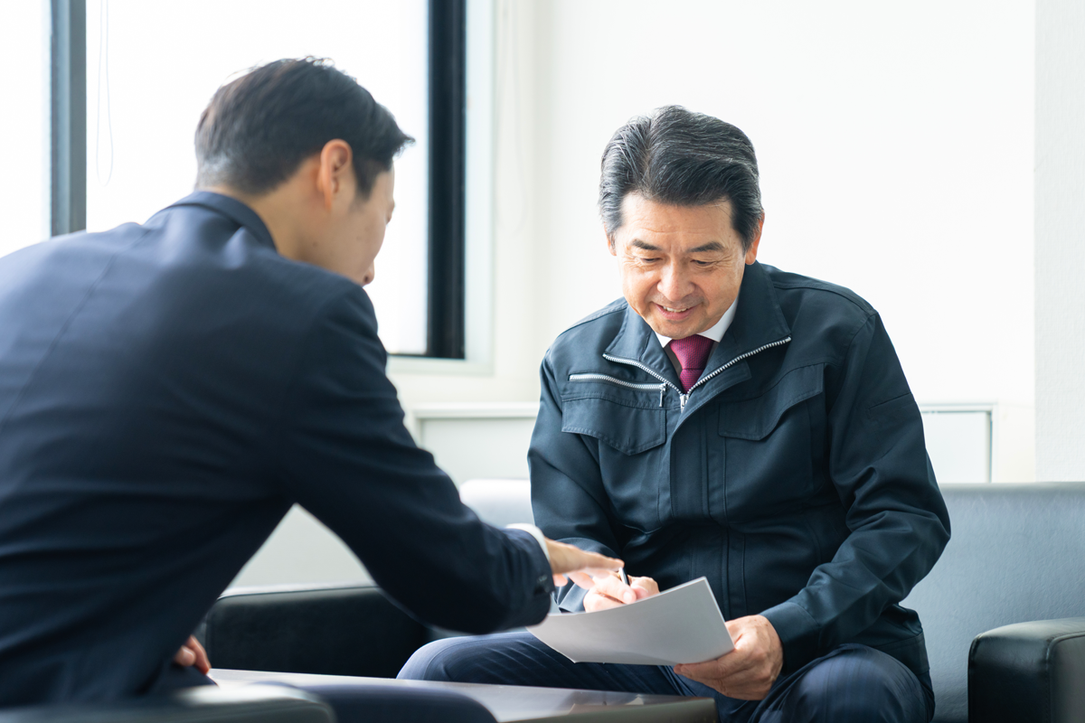 〇〇税理士事務所 相談の様子